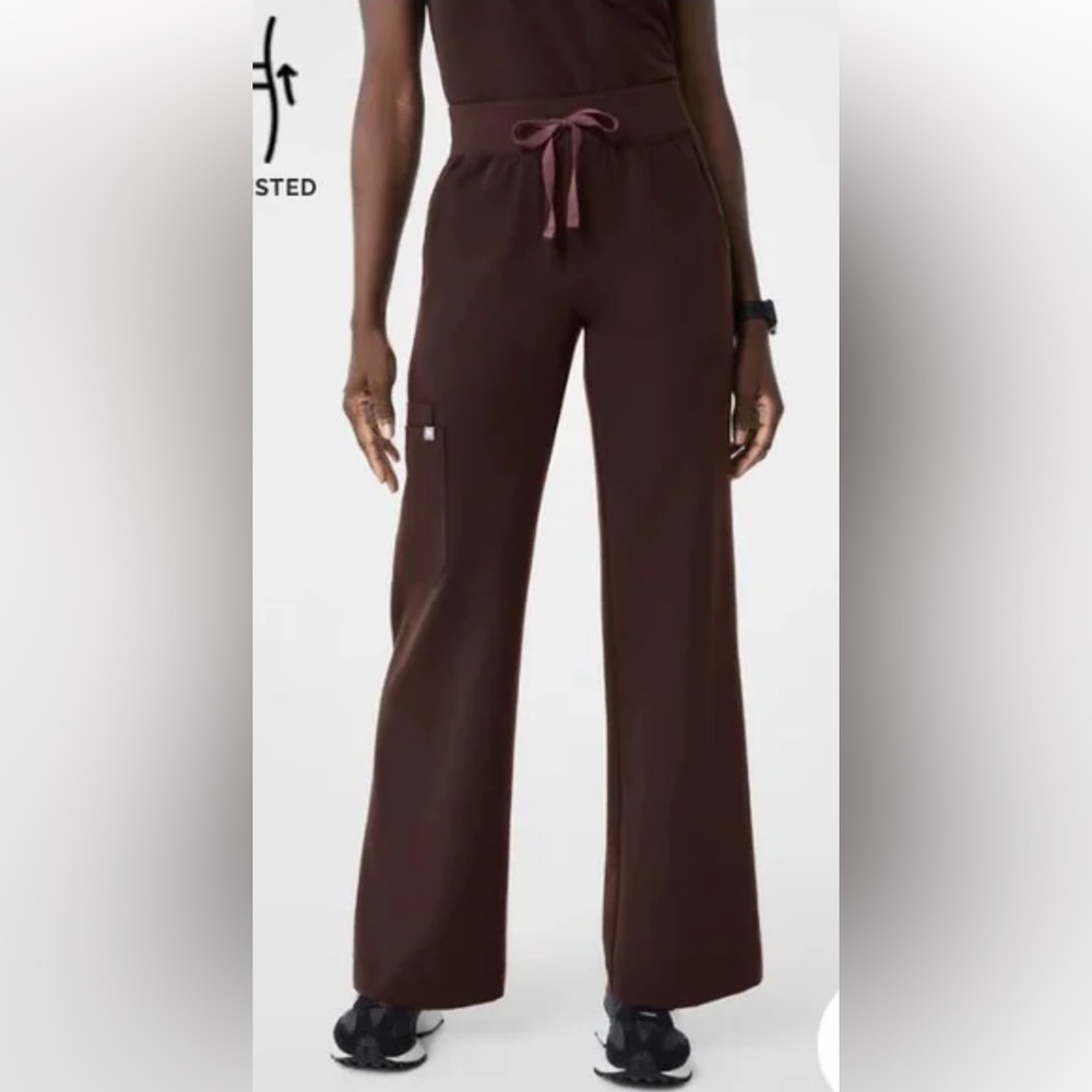 FIGS Espresso Isabel Wide leg scrub pants